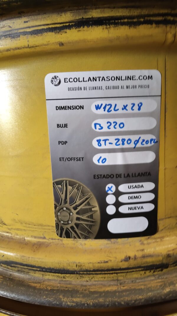 LLANTA W12L X 28
