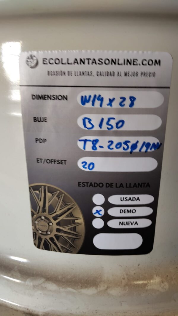 LLANTA W14 X 28