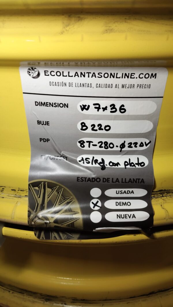 LLANTA W7 X 36