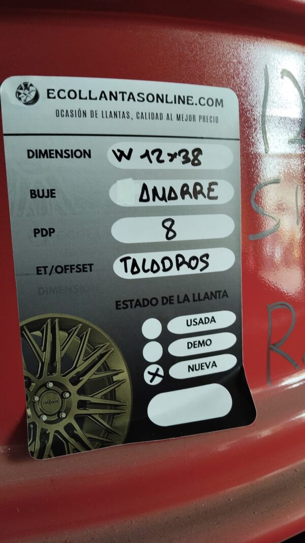 LLANTA W12 X 38
